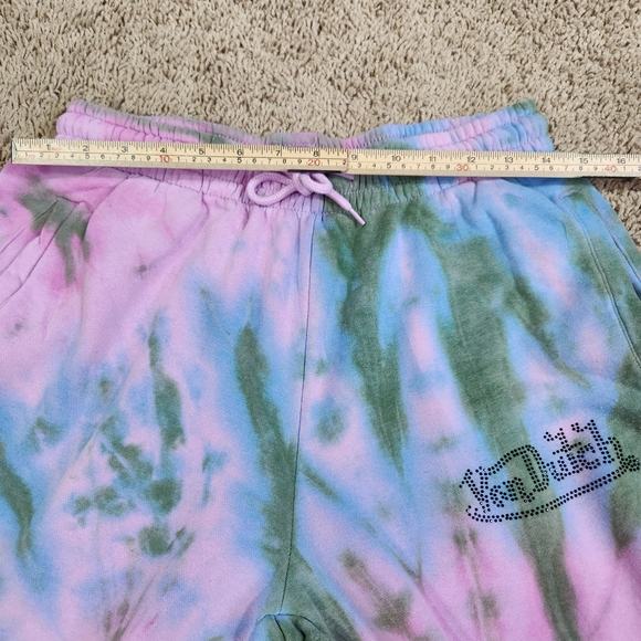 Women's Von Dutch Pink and Green Tie-Dye Hoodie and Sweats Set. Size Large. - Picture 15 of 16